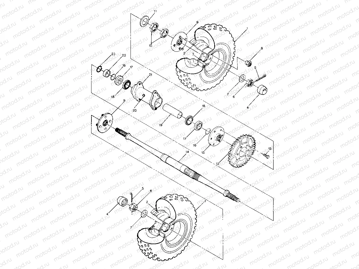 Rear Wheel Drive Assembly (4913491349017A) | Rear Wheel Drive Assembly (4913491349017A)