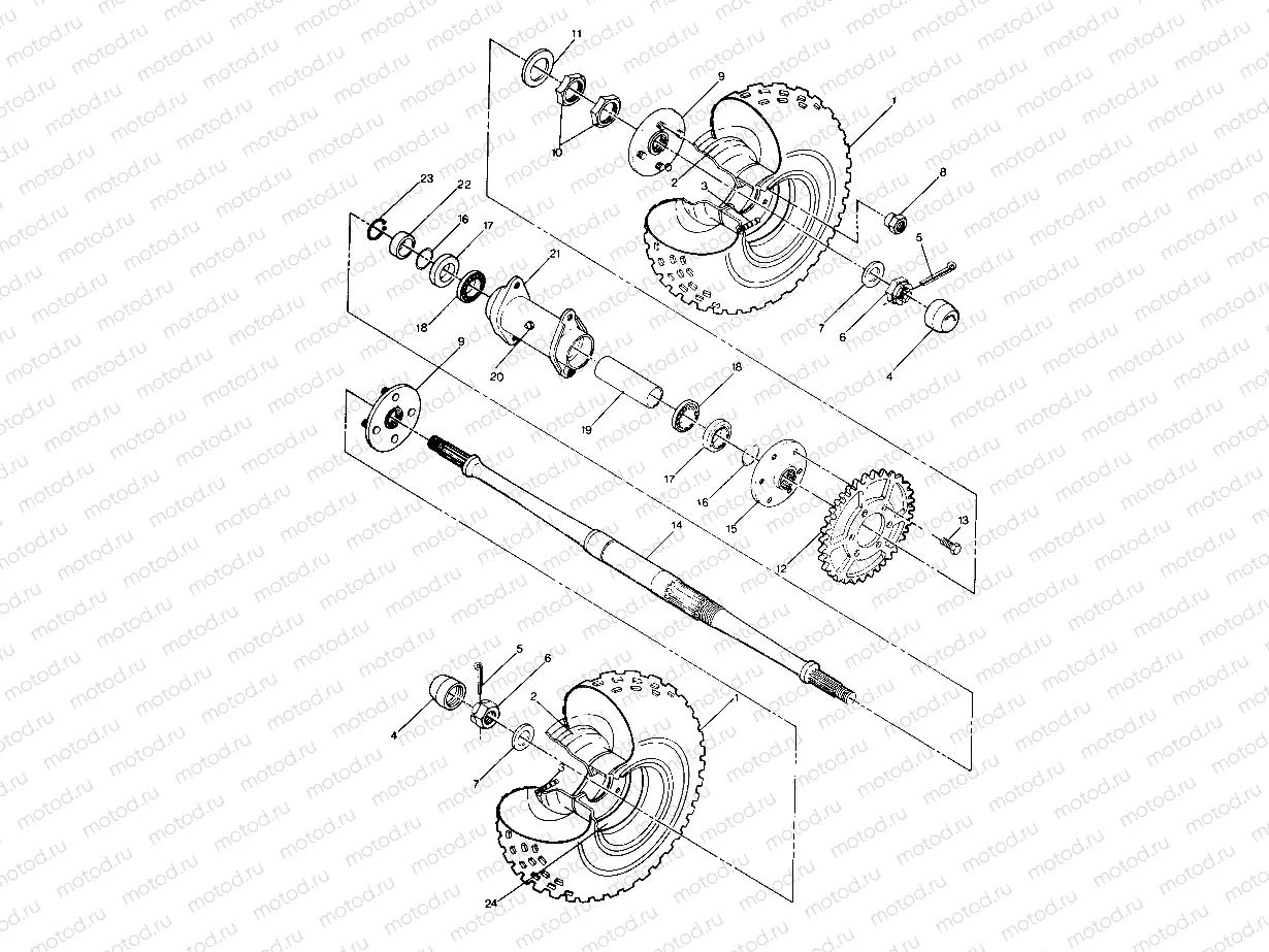 Rear Wheel Drive Assembly (4913501350017A) | Rear Wheel Drive Assembly (4913501350017A)