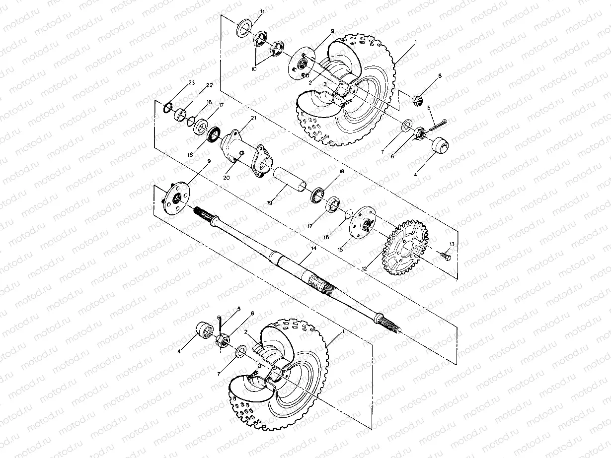 Rear Wheel Drive Assembly (4913511351019A) | Rear Wheel Drive Assembly (4913511351019A)