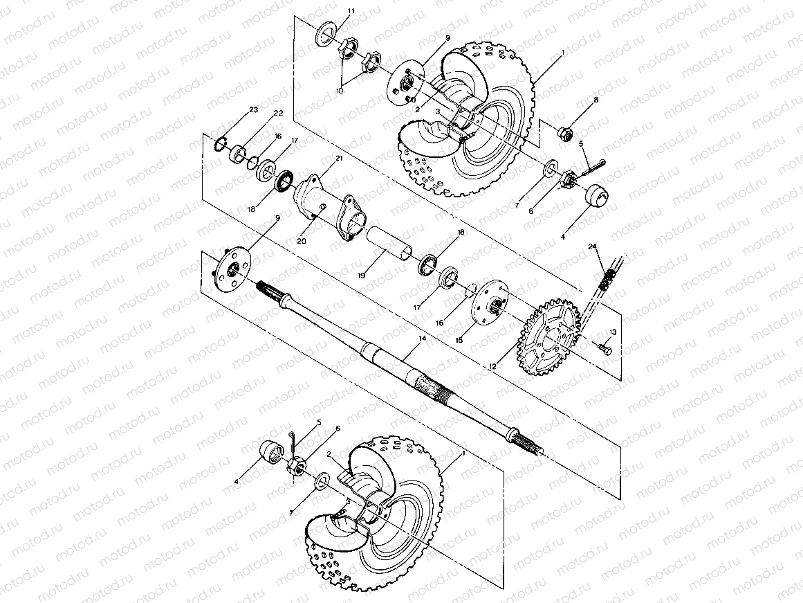 Rear Wheel Drive Assembly (4913521352019A) | Rear Wheel Drive Assembly (4913521352019A)