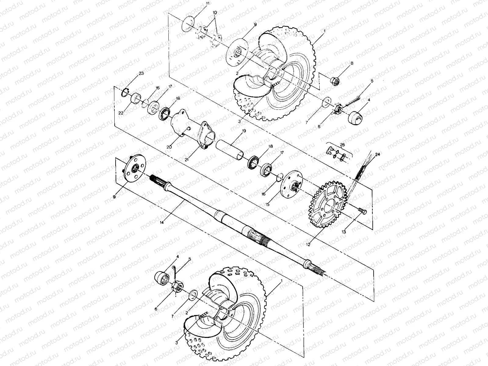 Rear Wheel Drive Assembly (49147514750019) | Rear Wheel Drive Assembly (49147514750019)