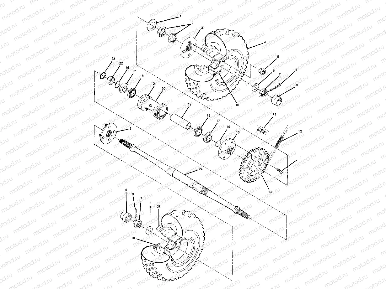 Rear Wheel Drive Assembly (4914891489017A) | Rear Wheel Drive Assembly (4914891489017A)