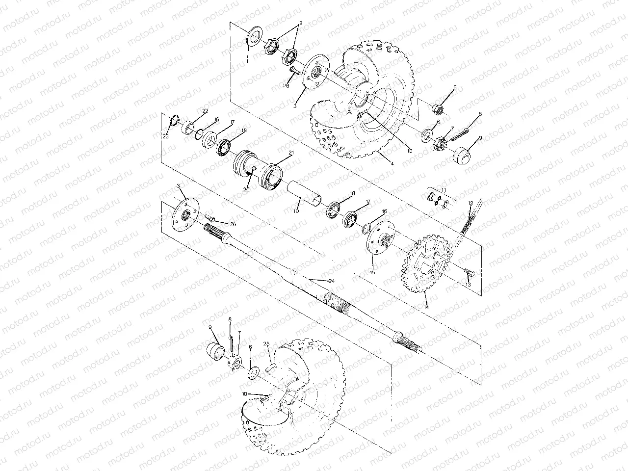 Rear Wheel Drive Assembly (4915951595021A) | Rear Wheel Drive Assembly (4915951595021A)