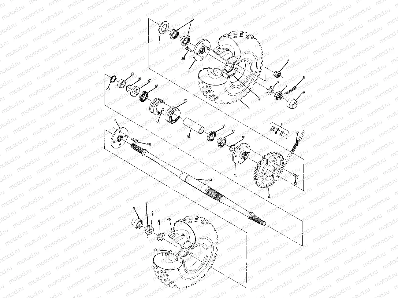 Rear Wheel Drive Assembly (4916361636021A) | Rear Wheel Drive Assembly (4916361636021A)
