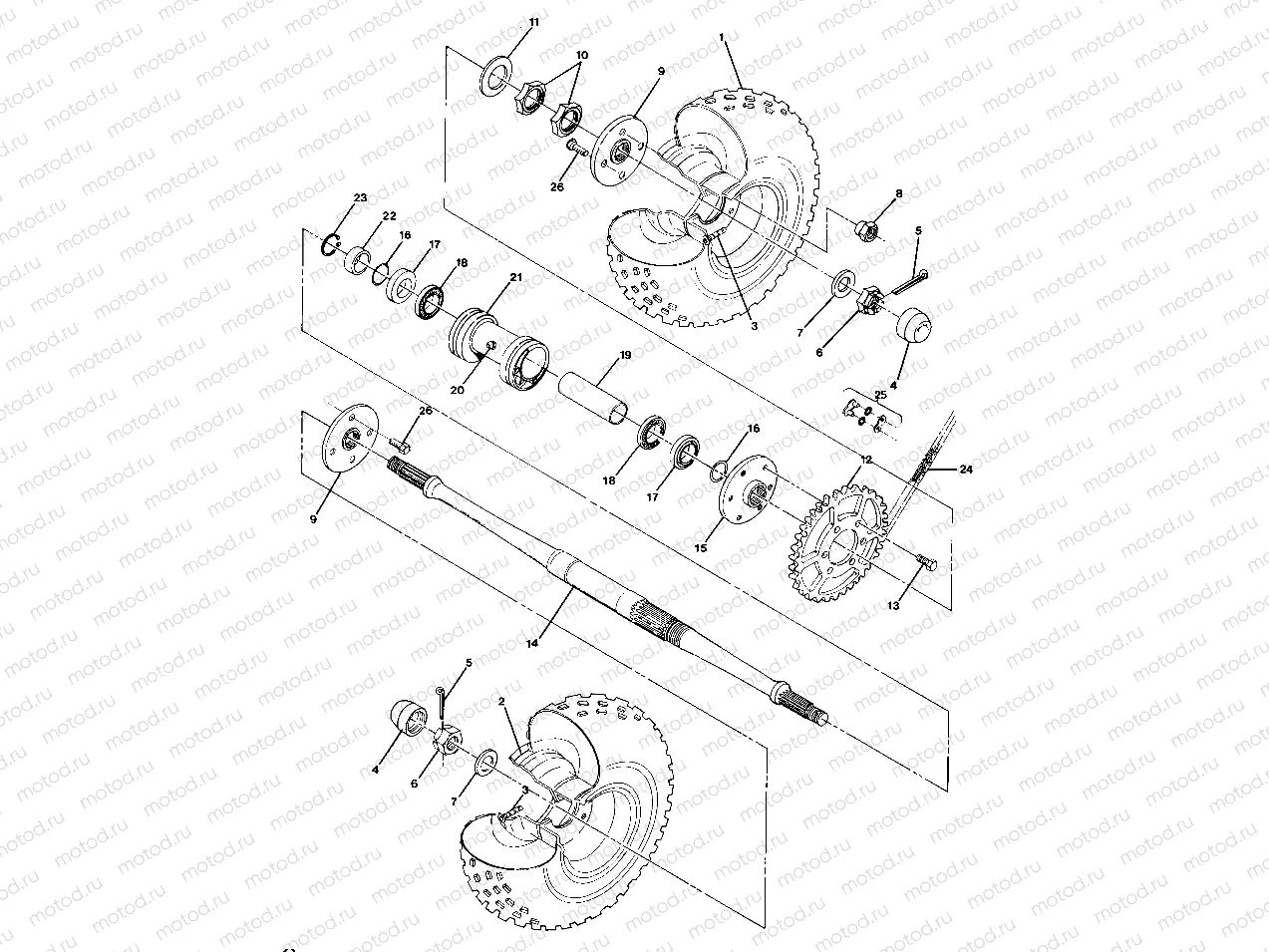 Rear Wheel Drive Assembly (4917731773023A) | Rear Wheel Drive Assembly (4917731773023A)
