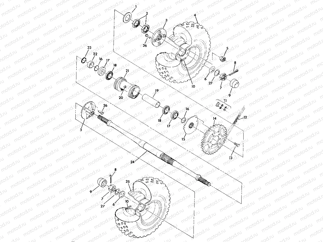 Rear Wheel Drive Assembly (4918411841017A) | Rear Wheel Drive Assembly (4918411841017A)