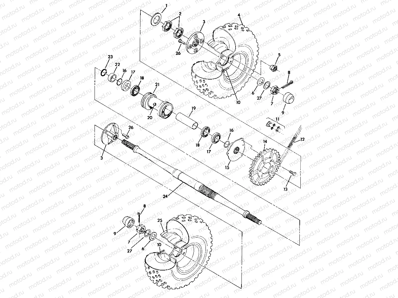 Rear Wheel Drive Assembly (4918541854023A) | Rear Wheel Drive Assembly (4918541854023A)