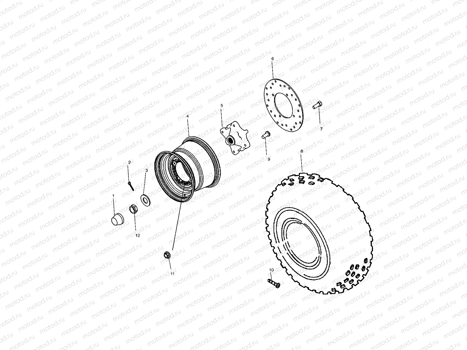 REAR WHEEL DRIVE - C11RB42AA/C11RD50AA/AB/C11RF50AA (4981898189C08) | REAR WHEEL DRIVE - C11RB42AA/C11RD50AA/AB/C11RF50AA (4981898189C08)