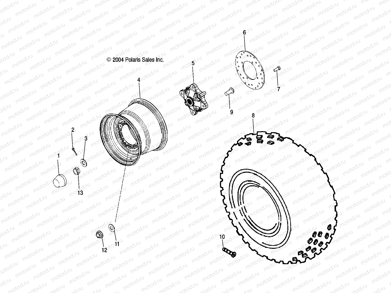 REAR WHEEL DRIVE - R05RB50AA/RD50AA/AB/AC/AD/RF50AA/AB (4995359535D04) | REAR WHEEL DRIVE - R05RB50AA/RD50AA/AB/AC/AD/RF50AA/AB (4995359535D04)