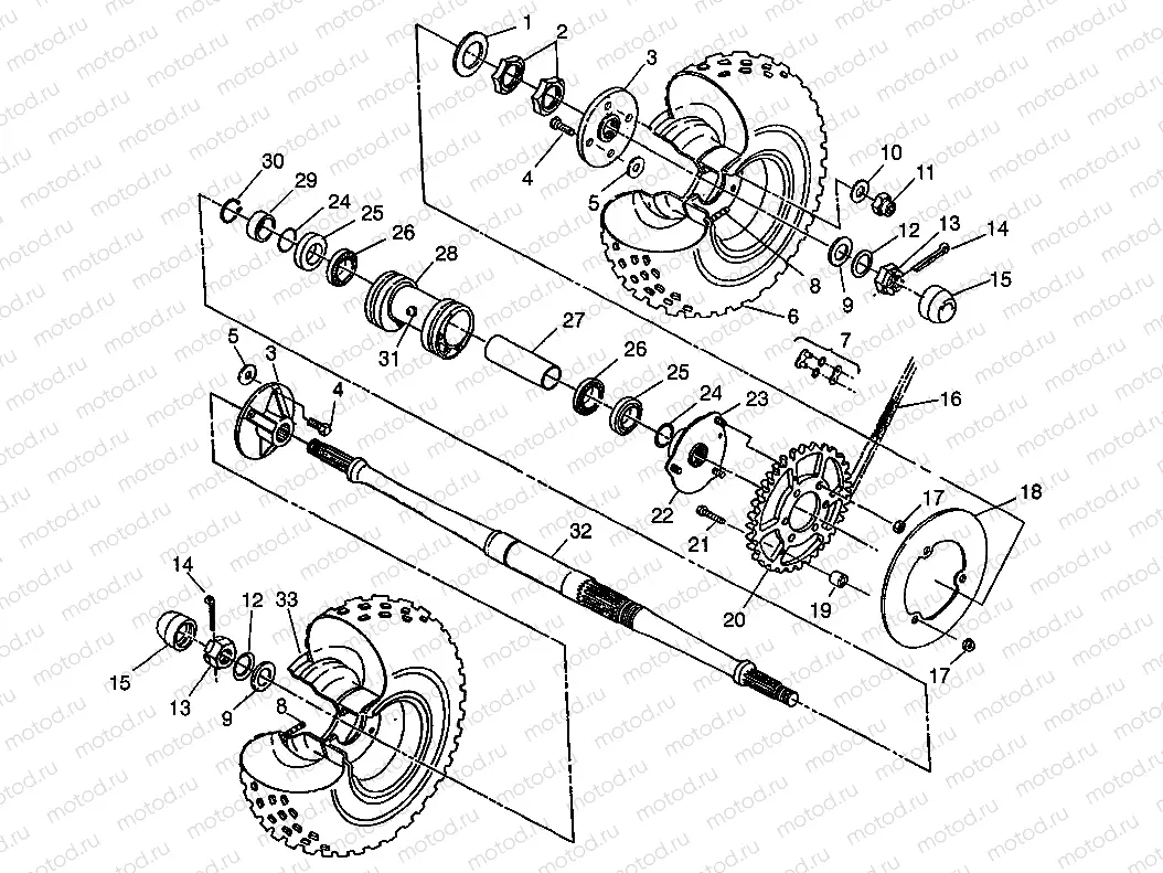 REAR WHEEL DRIVE Scrambler W957840 (4927252725C005) | REAR WHEEL DRIVE Scrambler W957840 (4927252725C005)