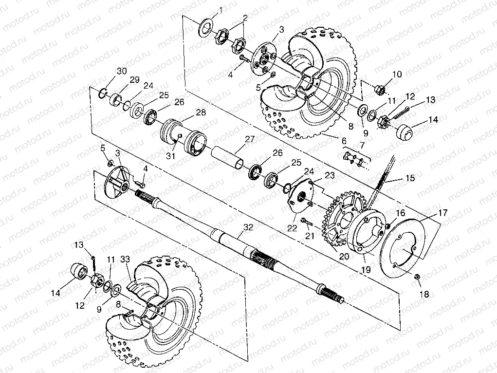 REAR WHEEL DRIVE - W968540 (4935863586C005) | REAR WHEEL DRIVE - W968540 (4935863586C005)