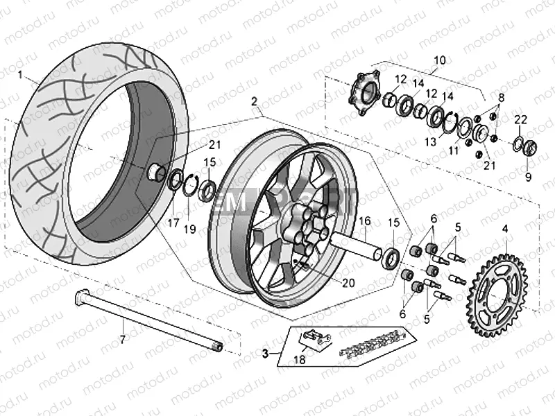 Rear wheel Factory