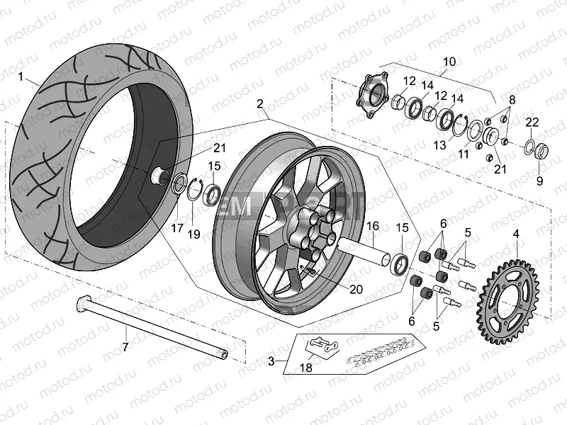 Rear wheel Factory - Dream I