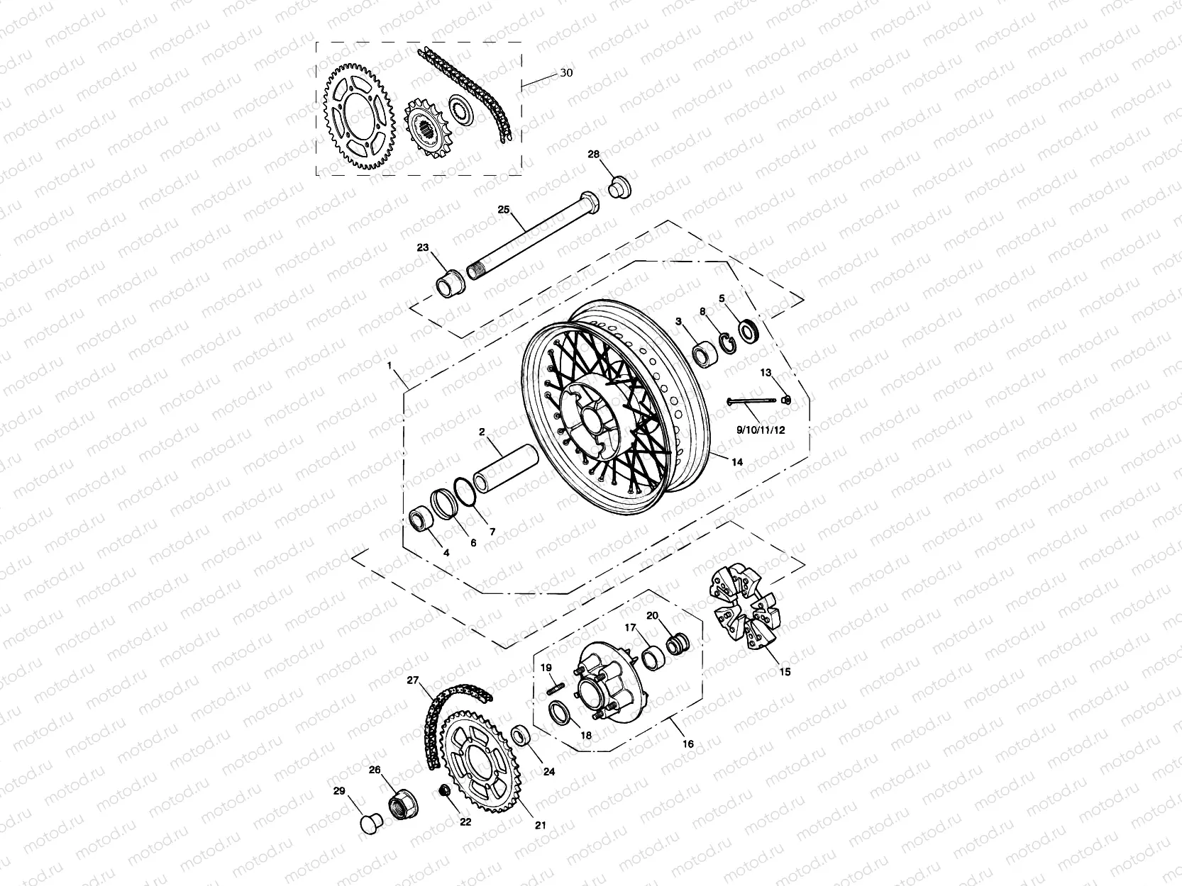 Rear Wheel & Final Drive 281465