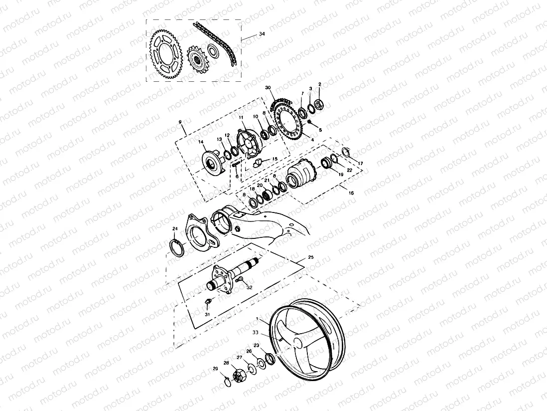 Rear Wheel, Final Drive