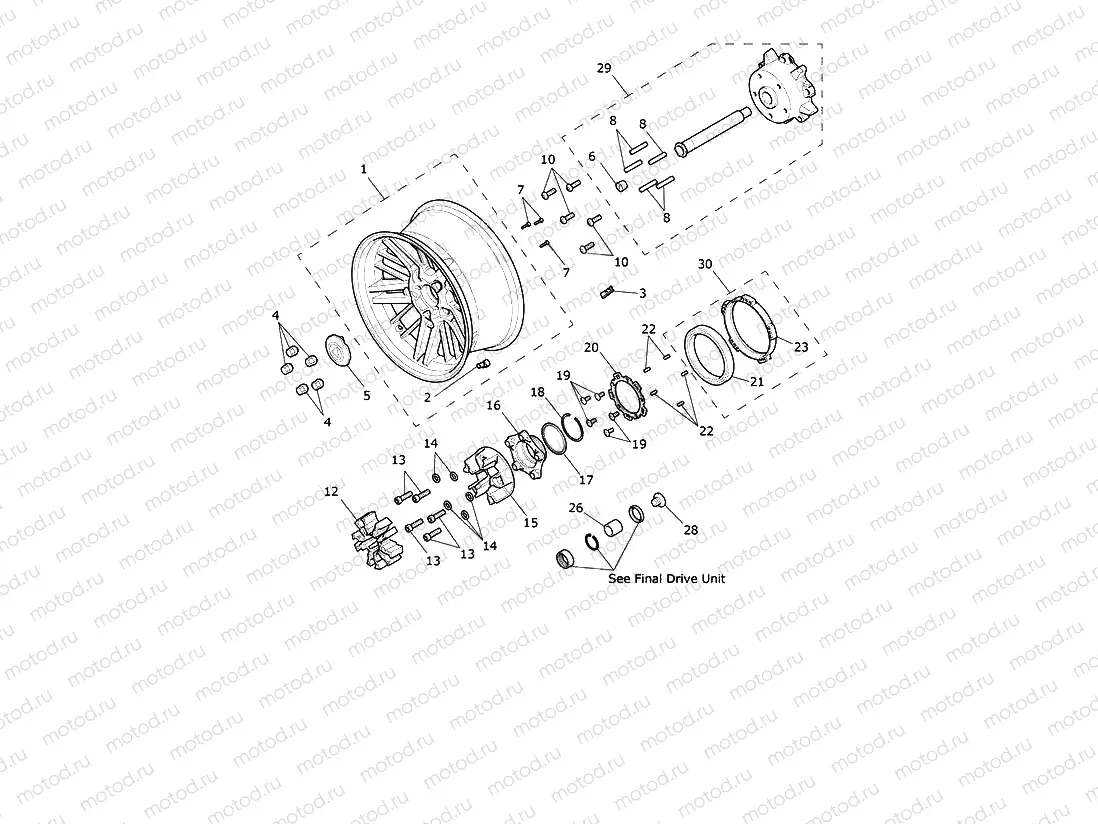 Rear Wheel, Final Drive