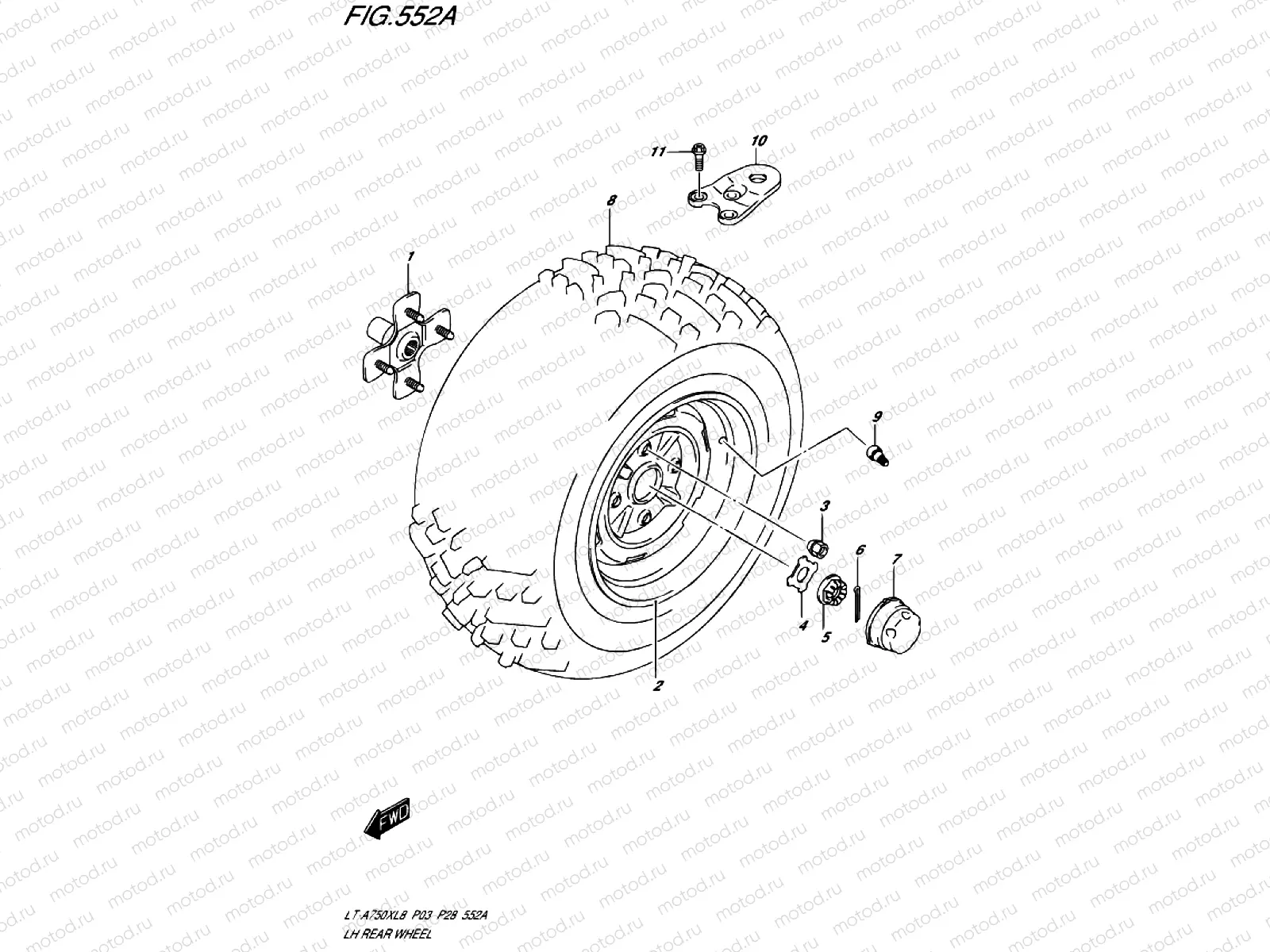 REAR WHEEL HI LEFT