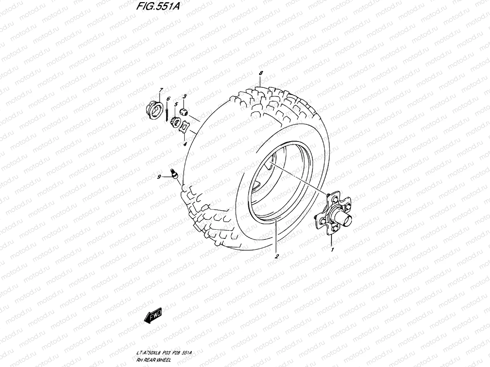 REAR WHEEL HI RIGHT