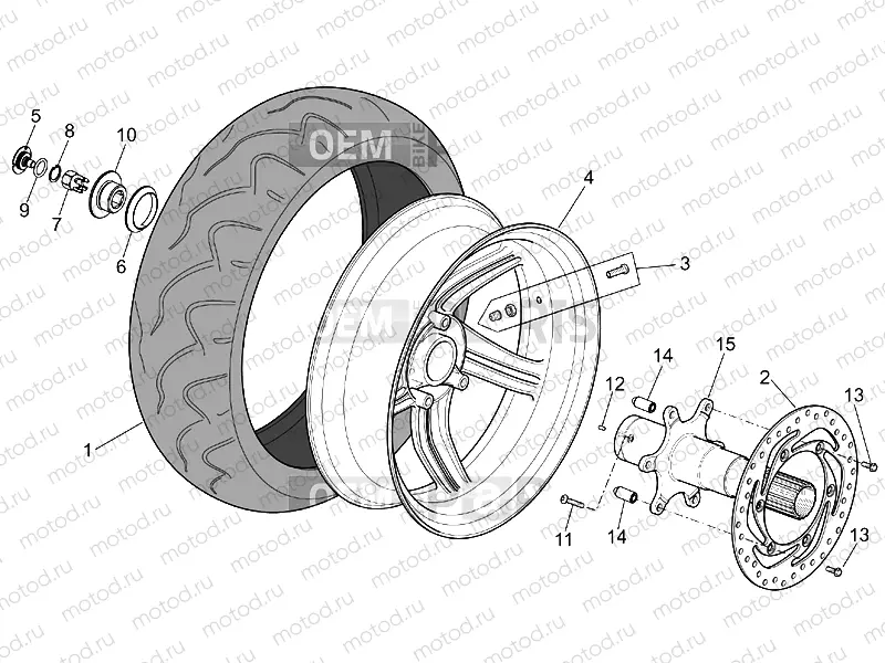 Rear wheel I