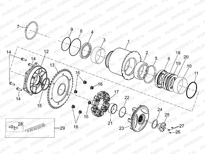 Rear wheel II