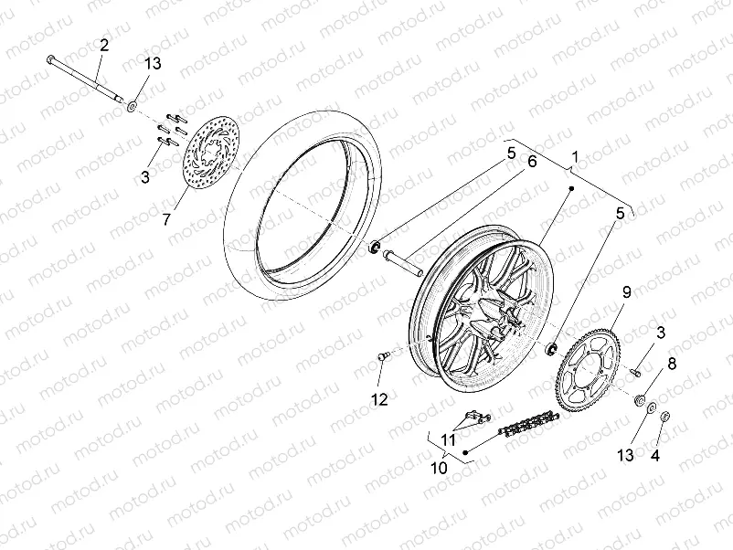 Rear wheel II