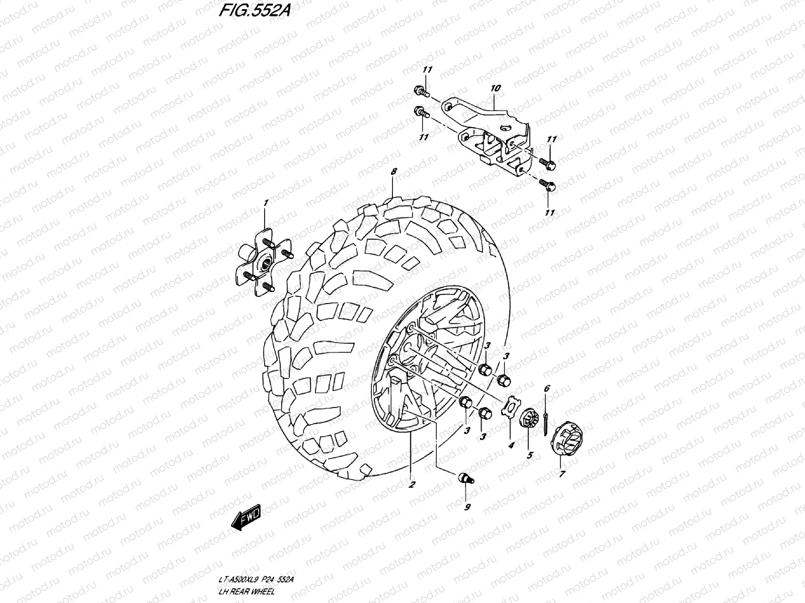 REAR WHEEL LEFT