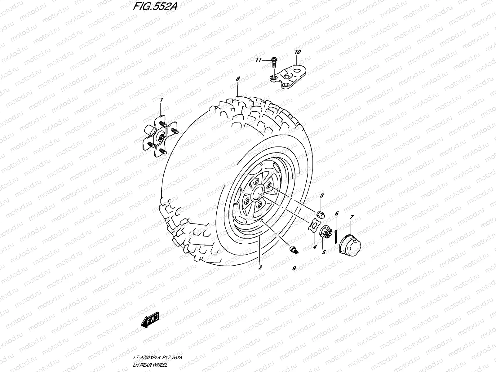 REAR WHEEL LEFT
