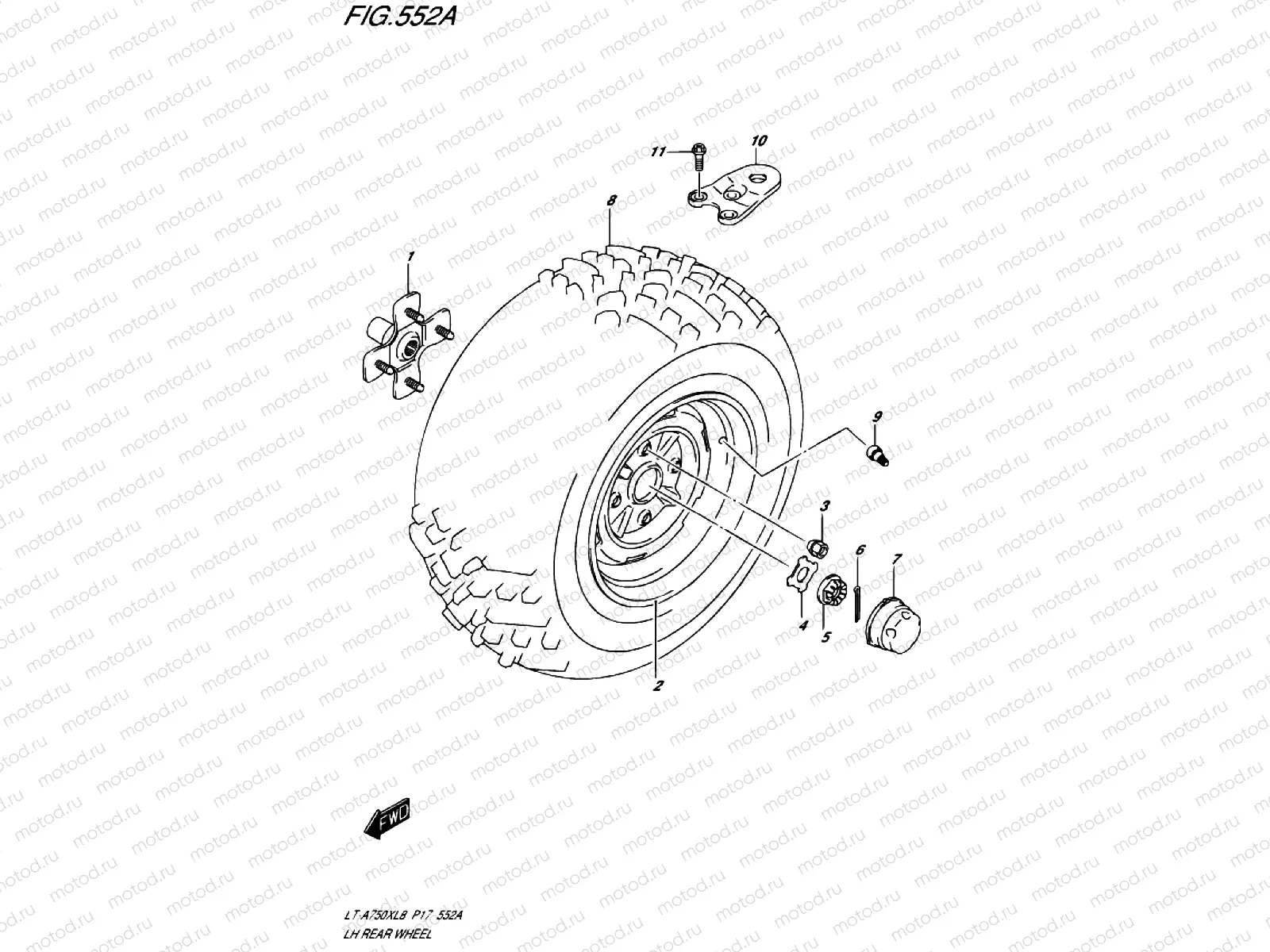 REAR WHEEL LEFT