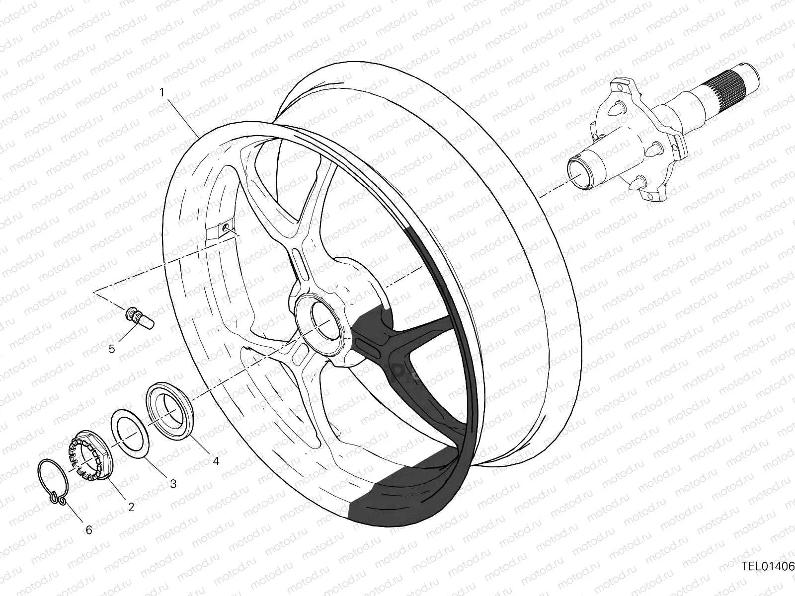 REAR WHEEL [MOD:HYM RVE]