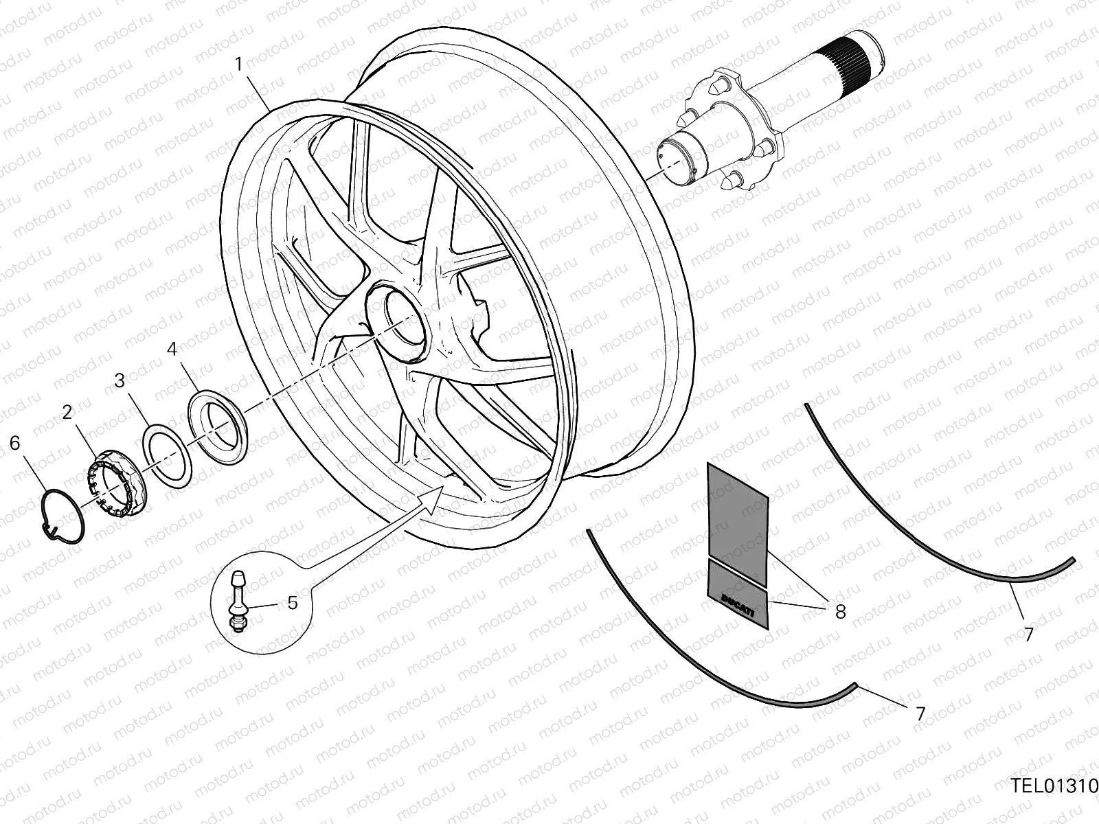 REAR WHEEL [MOD:MS1260GT]