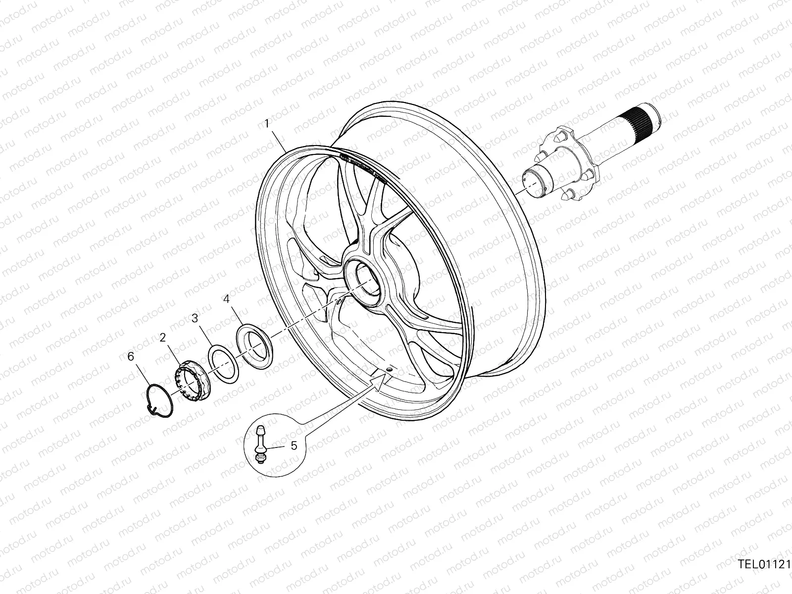 REAR WHEEL [MOD:MS1260PP]
