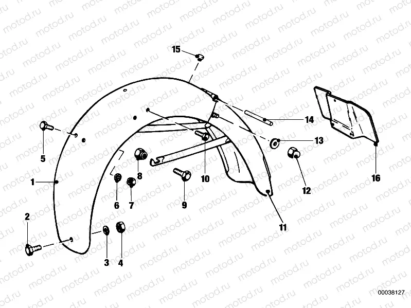 Rear wheel protection plate