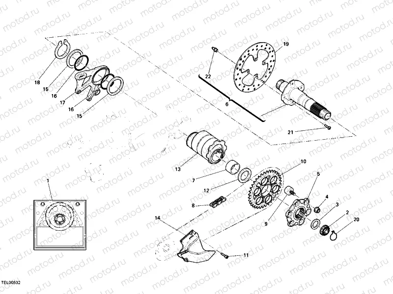 REAR WHEEL SPINDLE » REAR WHEEL