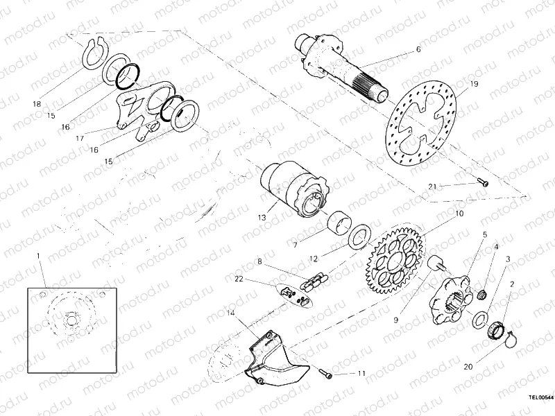REAR WHEEL SPINDLE » REAR WHEEL