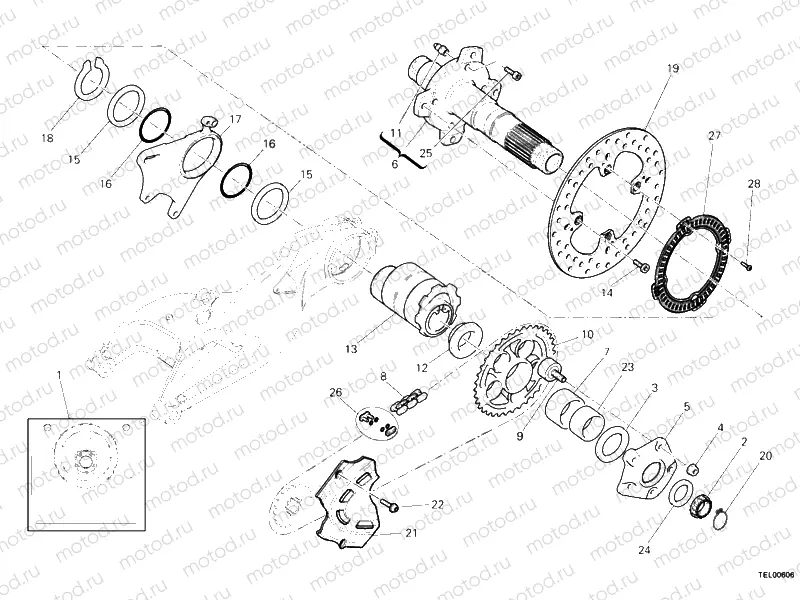 REAR WHEEL SPINDLE » REAR WHEEL
