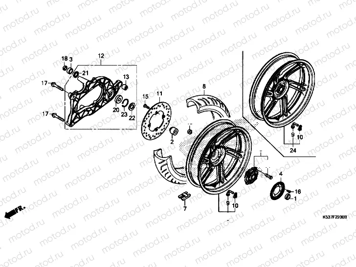 REAR WHEEL / SWINGARM