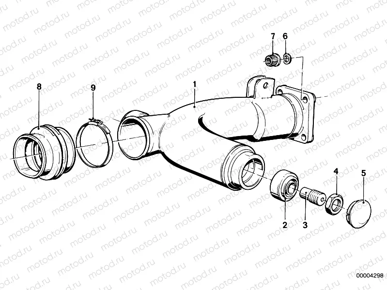 Rear wheel swinging arm