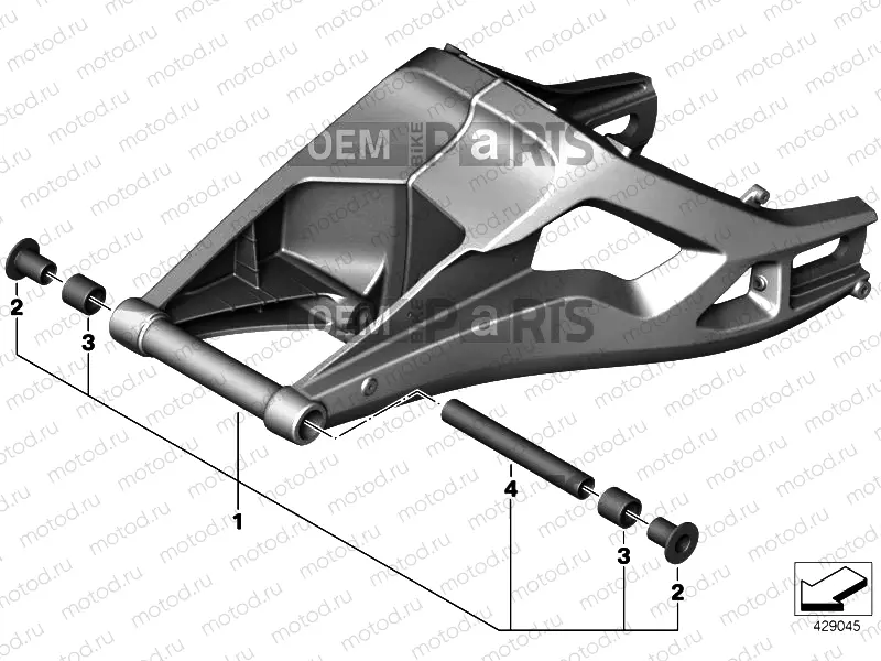 REAR WHEEL SWINGING ARM
