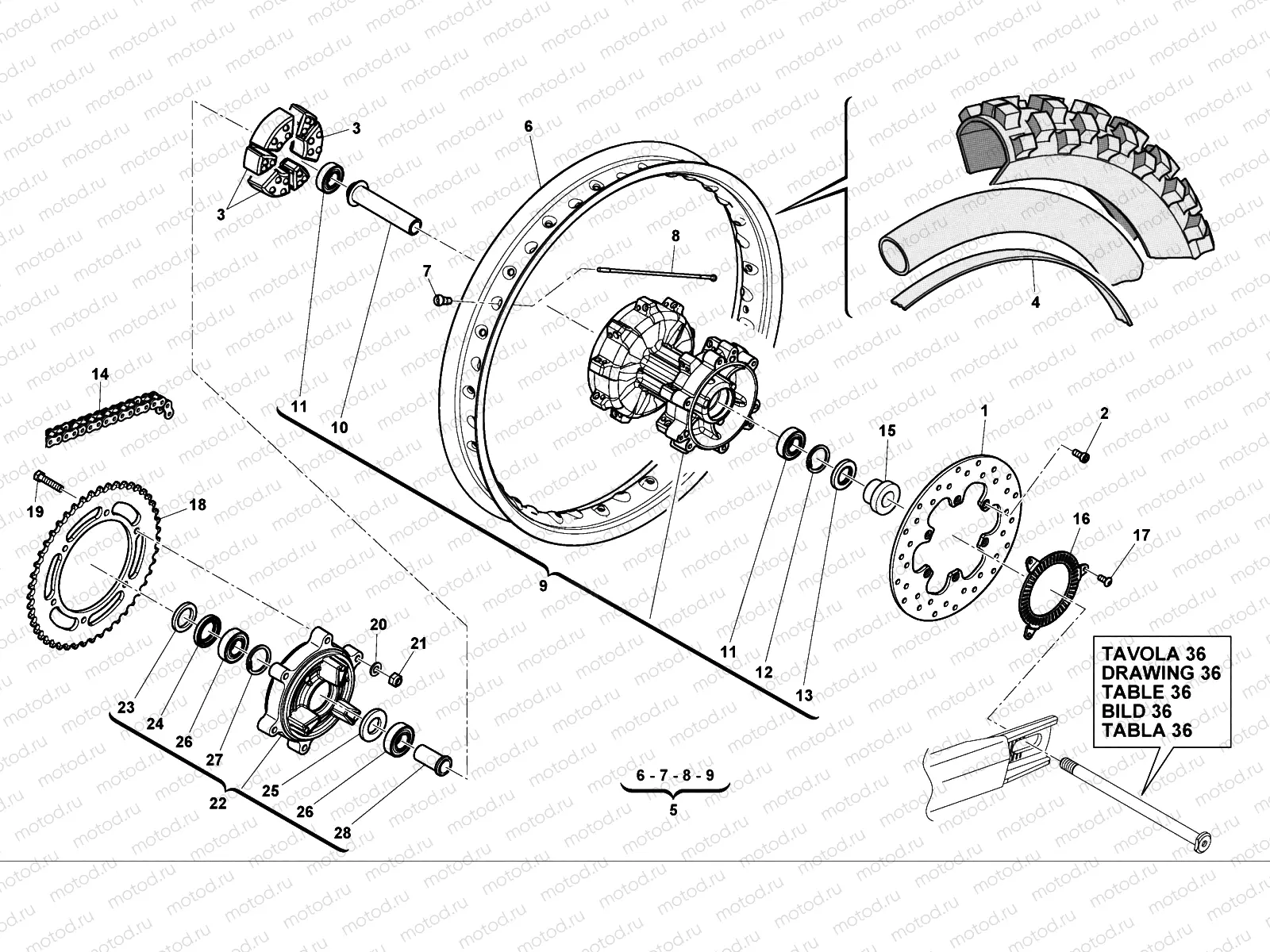 REAR WHEEL (TERRA)