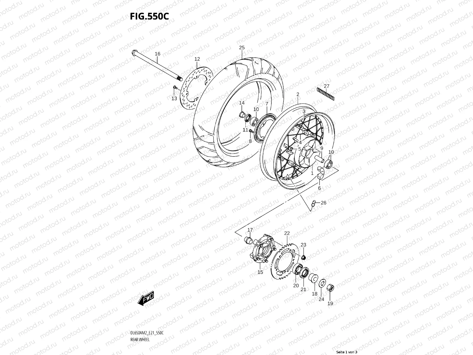 REAR WHEEL (XAM)