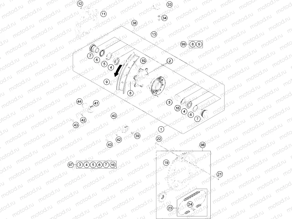 REAR WHEEL|Frame|10