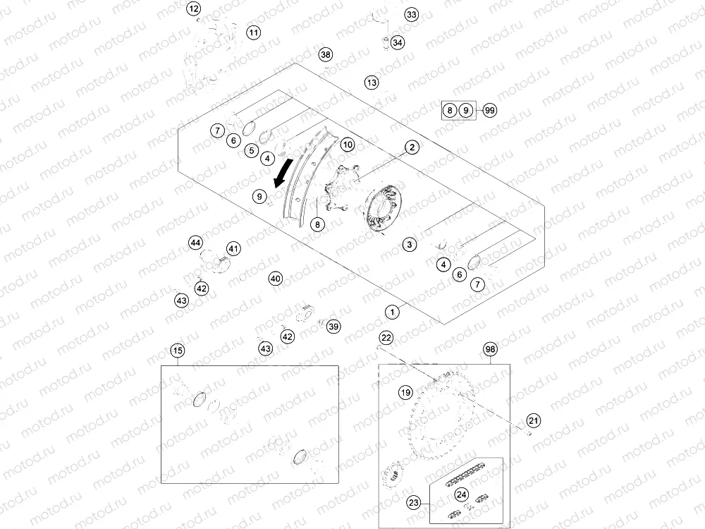 REAR WHEEL|Frame|10