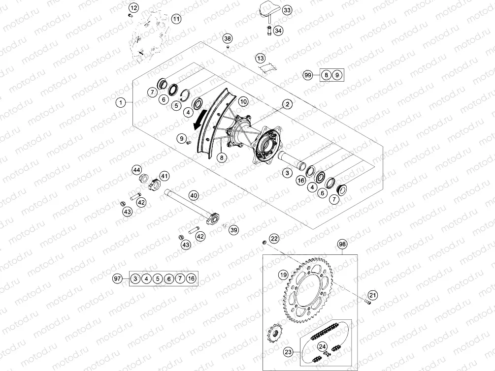 REAR WHEEL|Frame|10