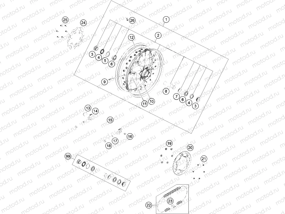 REAR WHEEL|Frame|10