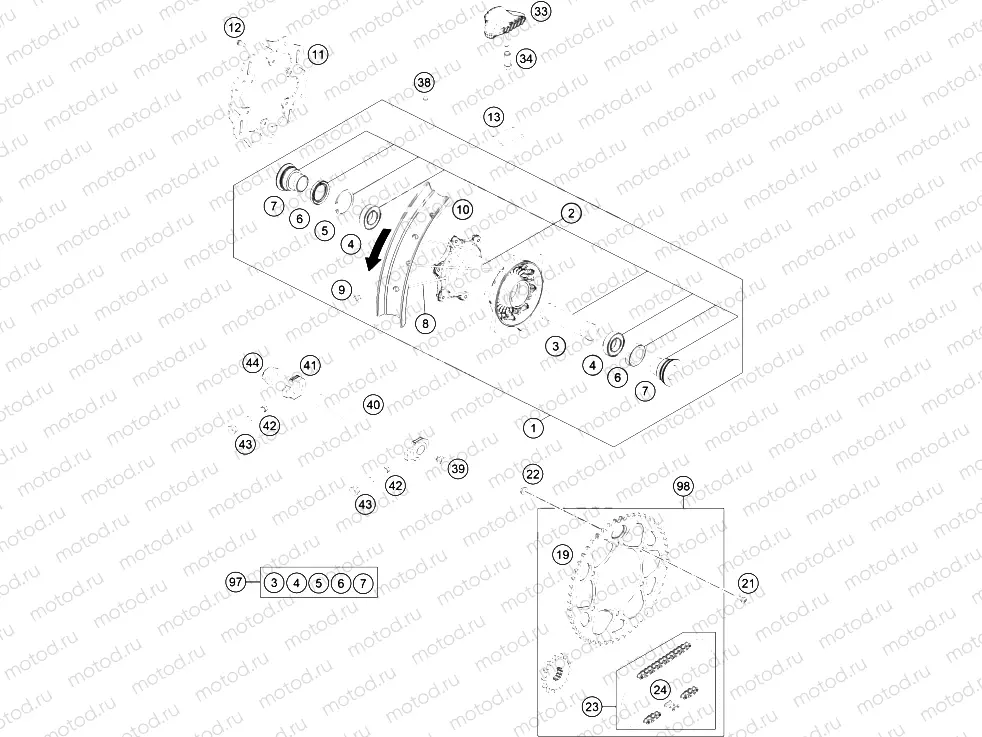 REAR WHEEL|Frame|10