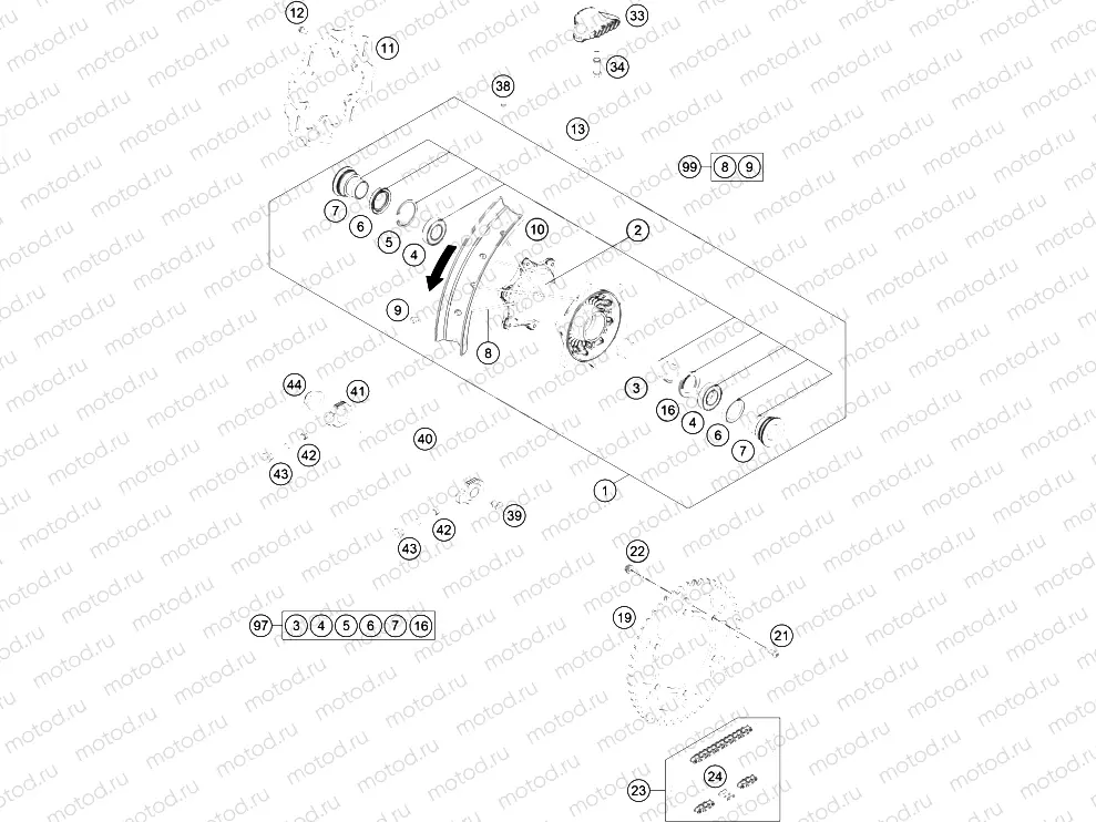 REAR WHEEL|Frame|10