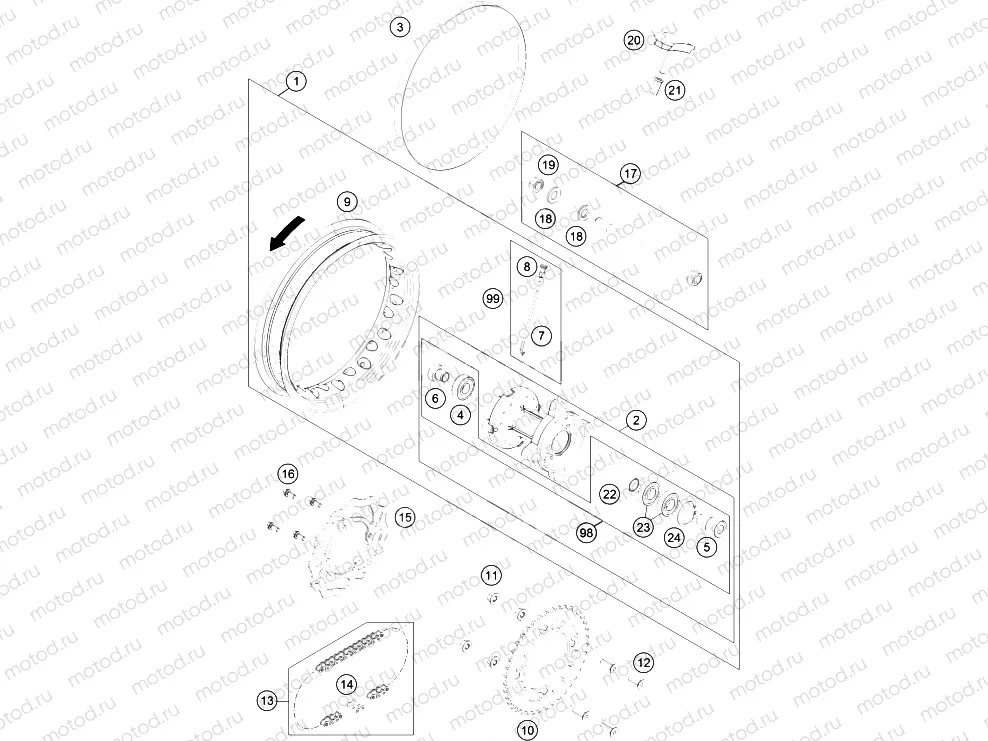 REAR WHEEL|Frame|10