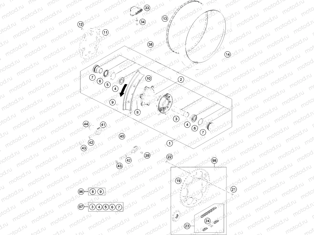 REAR WHEEL|Frame|10