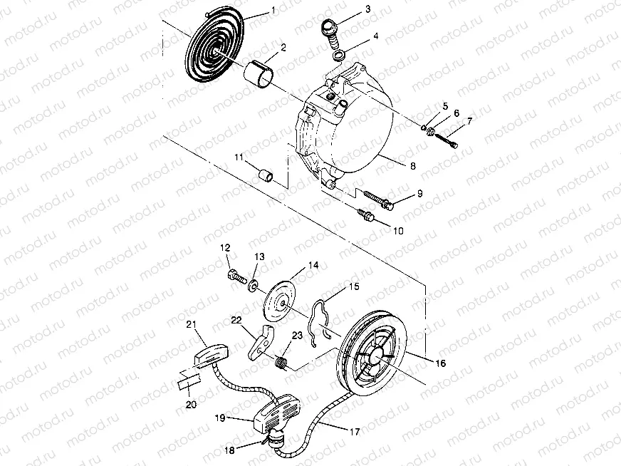 RECOIL STARTER 2x4 300 W947530 (4926742674C012) | RECOIL STARTER 2x4 300 W947530 (4926742674C012)