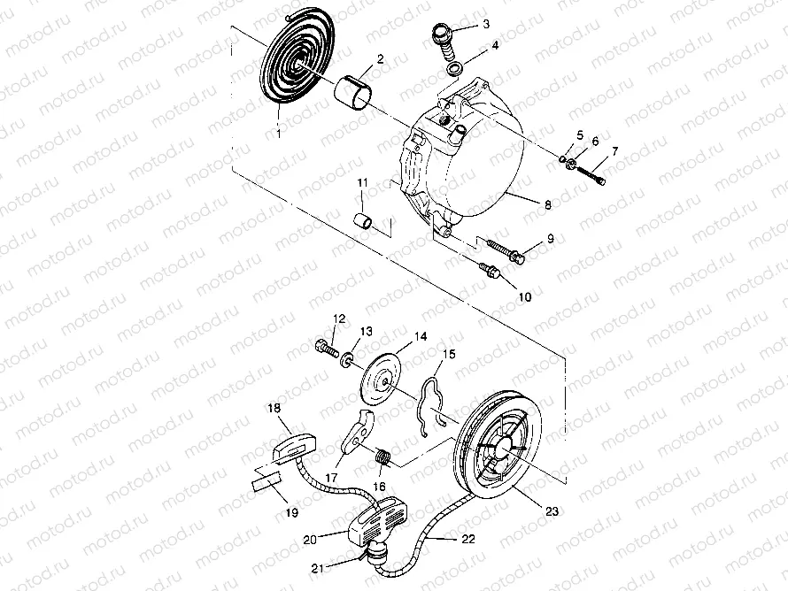 RECOIL STARTER 4x4 300 W948130 (4926762676D002) | RECOIL STARTER 4x4 300 W948130 (4926762676D002)